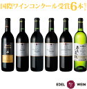 国際ワインコンクール受賞 6本セット 赤 白（720ml×3本、750ml×3本）辛口 エーデルワイン ふるさと納税 ワイン