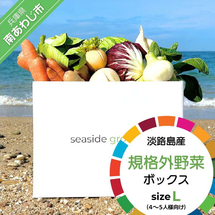 【ふるさと納税】【シーサイドグロサリー】 ふるさと納税 bbq 淡路島産規格外野菜ボックス・Lサイズ（4～5人向け） おすすめ 野菜 野菜セット 訳あり 詰め合わせ 7種以上 国産 旬 おまかせ お楽しみ 大容量 キャンプ アウトドア BBQ バーベキュー 産地直送 送料無料
