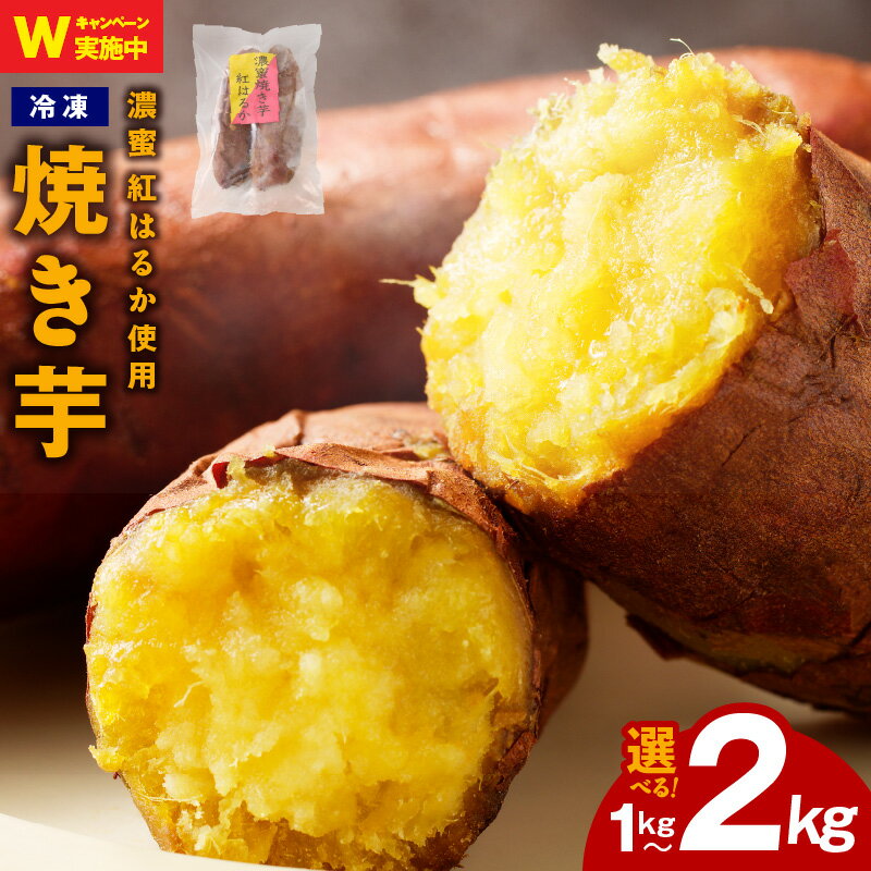 【ふるさと納税】濃蜜 紅はるか 冷凍 焼き芋 お試し 1kg / 2kg 特別規格 55キャンペーン 芋匠さのや さつまいも お店で大人気 熟成 甘い 自然派 スイーツ デザート おやつ ほっくり ねっとり しっとり 食物繊維 半解凍 国産 泉佐野市 送料無料 さのやCP