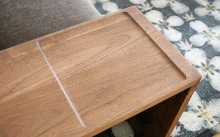 天然木 の サイドテーブル / ウォールナット材 または オーク材 【HIRASHIMA】 LIBERIA PLUS Side Table 028 受注生産