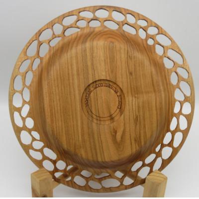 ふるさと納税 新見市 透し彫りプレート　26cm　サクラ |  | 02