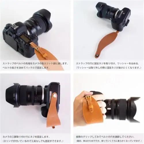 【カメラストラップ】本革 ストラップ ホルダー 一眼レフ ハンドストラップ【apo-20hn-CH】【1279777】