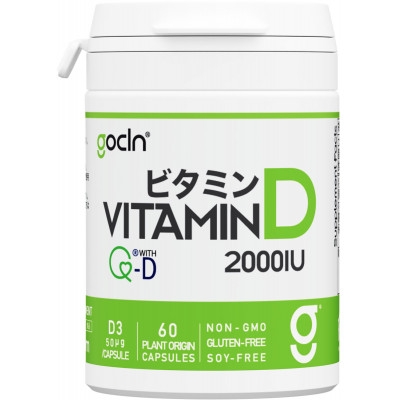
                  GoCLN 高純度ビタミンDサプリ 50μg(2000IU) 60カプセル(60日分)【1603236】
                