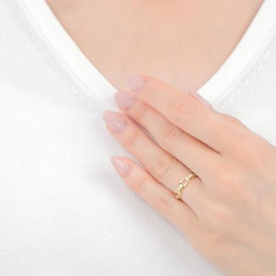 ふるさと納税 大月市 0.2CT ダイヤチェーンデザインリング　R3990DI-Y　#8 |  | 03