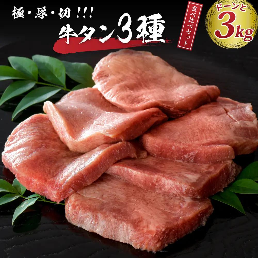 牛タン 味付き 厚切り牛タン 3kg 300g×10パック 牛タン