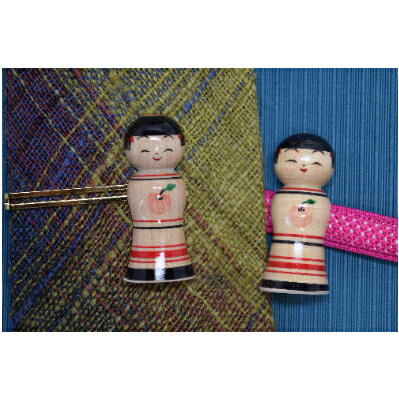 【ふるさと納税】「こけス」ネクタイピン&帯留め(赤りんご)【1238403】