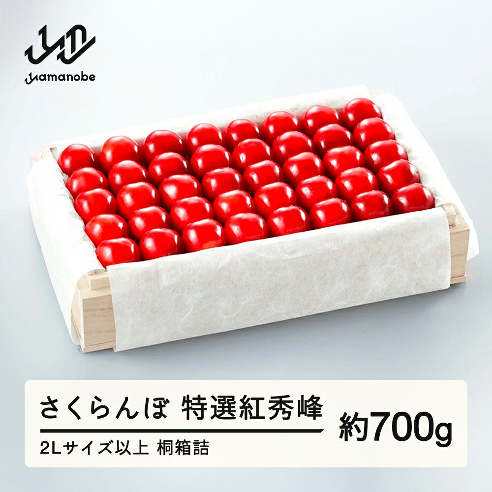 【ふるさと納税】 《先行予約》 2026年 山形県産 特選紅秀峰 桐箱詰め 約700g 2L以上 やまのべ多田耕太郎のさくらんぼ サクランボ ギフト 贈答 贈り物 送料無料 F20A-056