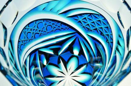 島津薩摩切子　与論町オリジナル二色冷酒杯　ルリ緑 | 伝統工芸品 薩摩切子 切子 グラス 薩摩切子 冷酒 晩酌 グラス 薩摩切子 グラス ギフト 人気 おすすめ 与論町 限定 薩摩切子