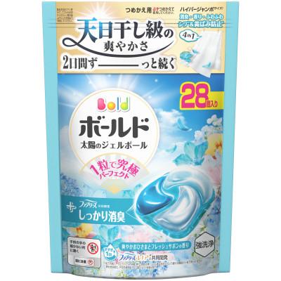 ふるさと納税 群馬県 ボールド ジェルボール 4D爽やかフレッシュサボンの香り詰替用×2 & レノア ホワイトティー詰替用 |  | 03