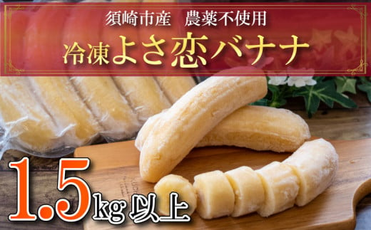 
バナナ 1.5kg 冷凍 国産 果物 くだもの フルーツ ばなな よさ恋バナナ 800g × 2 高知県 須崎
