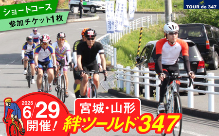 【ショートコース】【6/29開催】宮城・山形「絆」ツール・ド・347 2025 参加チケット 1名様分 ｜ 加美町観光まちづくり協会 ｜ 宮城県 加美町 チケット 参加券 体験 イベント 自転車 サイクリング サイクルイベント ツール・ド ロードレース 【kk00001-25】