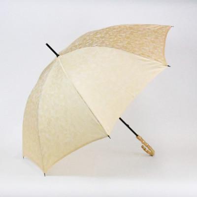 ふるさと納税 富士吉田市 花ジャガード(晴雨兼用長傘)アイボリー