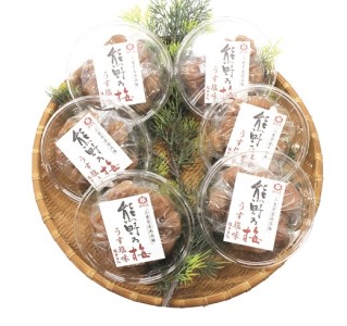 梅干し 熊野乃梅 「うす塩」 小分け 6パックセット 150g×6【snby0021A】