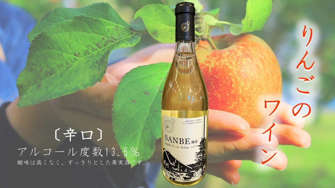 
                  〈辛口〉りんごのお酒　SANBE醸造2024　【 林檎 りんご 果実酒 720ml 1本 リンゴ ストレート果汁 ワイン わいん フルーティー 贈り物 プレゼント お取り寄せ 御歳暮 Ａ-223 】
                