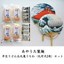 【ふるさと納税】あやうた製麺半生うどん＆丸亀うちわ（丸竹大2枚）セット　麺類・民芸品・工芸品・うどん・半生うどん・丸亀うちわ　お届け：入金確認後、順次発送いたします。