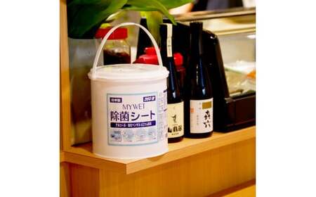 MYWET除菌シート 350枚 詰替6個セット  高知県土佐市 【三昭紙業株式会社】 [BQBF014]