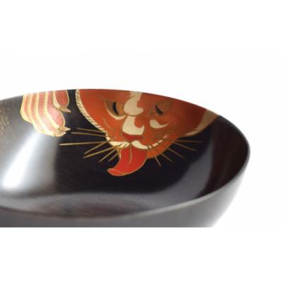 ふるさと納税 加賀市 猫蒔絵 栃盃 (黒摺) |  | 02