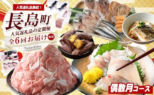 
            《偶数月発送全6回》全事業者 長島町スペシャル定期便 nagashima-1537
          