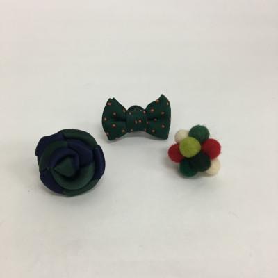 ふるさと納税 泉南市 ●ラペルピン3個セット【グリーン系】 |  | 01