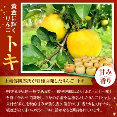 ふるさと納税 五所川原市 シードル 辛口 750ml×1本 7% ときシードル(光秀連歌通説版)掛け紐:エンジ 青森 りんご |  | 02