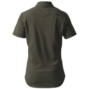 DJS-003 decollouomo メンズパイロットシャツ半袖（生地／コンコルド）オリーブ／XLサイズ