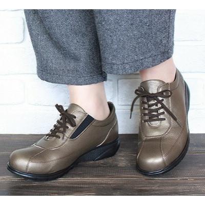 ふるさと納税 大和郡山市 【FookaL】23.0cm フッカル3Eクッション&amp;軽量レディースシューズ　851　ブロンズ