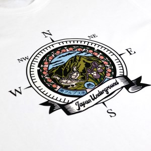 1.4-9-8 南アルプス市マンホールＴシャツ（白） ※Ｓサイズ ALPBR002-S