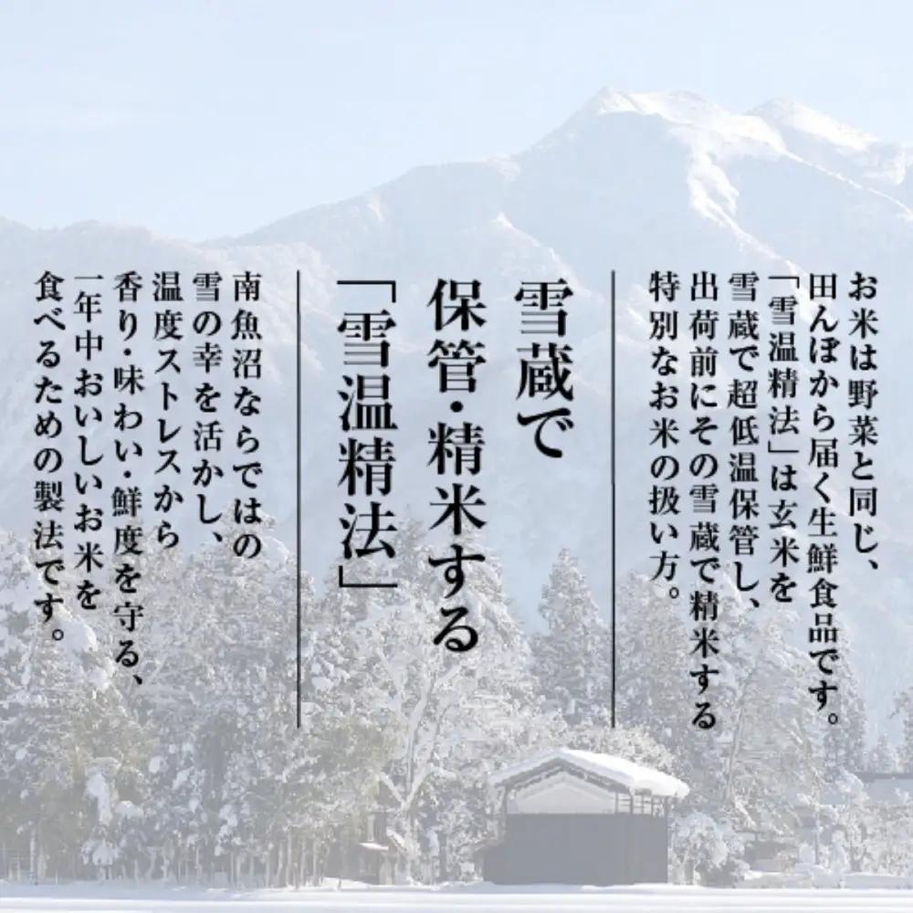 【令和8年産新米予約】雪温精法　南魚沼産こしひかり1kg　契約栽培  雪蔵貯蔵米【2026年10月中旬より1か月以内に発送】