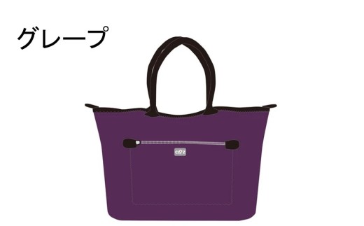 【選べるカラー】クロッツバッグ 防水素材 ワイドトートM グレープ_2796R-10