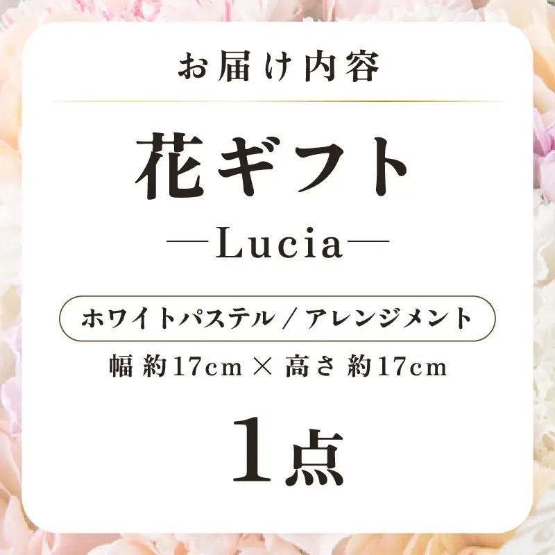 気分を変える花ギフト -Lucia- (アレンジメント・ホワイトパステル)／ 誕生日 母の日 父の日 クリスマス 結婚祝い 結婚記念日 サプライズ お祝い アレンジメント 花束 プレゼント 贈り物 フ
