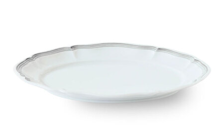 【波佐見焼】ombre de fleur オーバルプレート melodie gray 4枚セット【翔芳窯】[FE485]