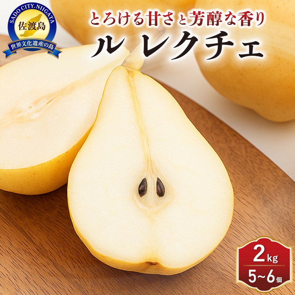 【ふるさと納税】【先行予約】梨 ル・レクチエ 2kg ( 5～6個 ) 贈答用 | フルーツ 果物 くだもの 食品 人気 おすすめ 送料無料