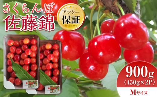 【先行予約】さくらんぼ佐藤錦 450g×2パック Mサイズ(2026年7月上旬から発送開始予定) 【果物 さくらんぼ フルーツ くだもの 佐藤錦 サクランボ さくらんぼ cherry CHERRY 北海道 旭川市 】 _05816
