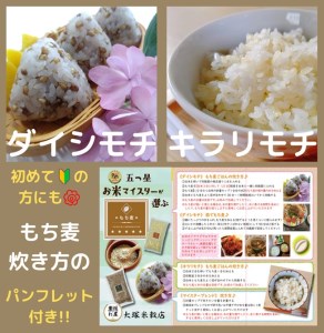 CI201_佐賀県産『もち麦』食べ比べ！キラリモチ１㎏、ダイシモチ１㎏