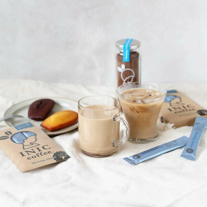 カフェオレ スティック INIC coffee モーニングアロマ30本 粉末 スティックコーヒー 極上 本格的 持ち運び オフィス 個包装 砂糖不使用 イニック インスタント
