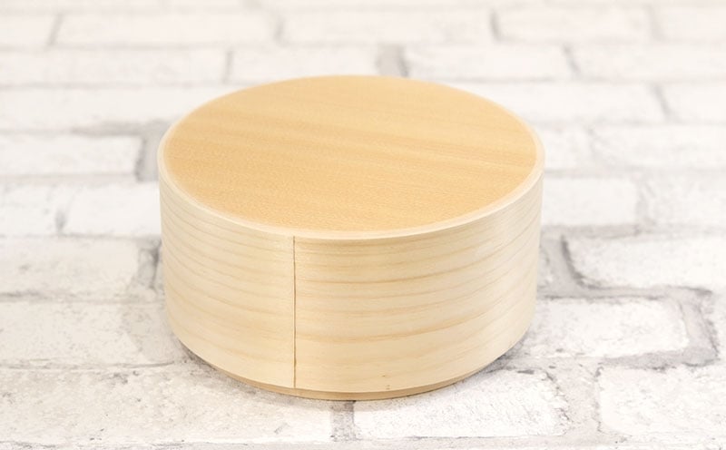 曲げわっぱ弁当箱 丸型 小 650cc 099H3583