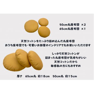 ふるさと納税 近江八幡市 家族で楽しむ丸座布団　くまさんSet |  | 01