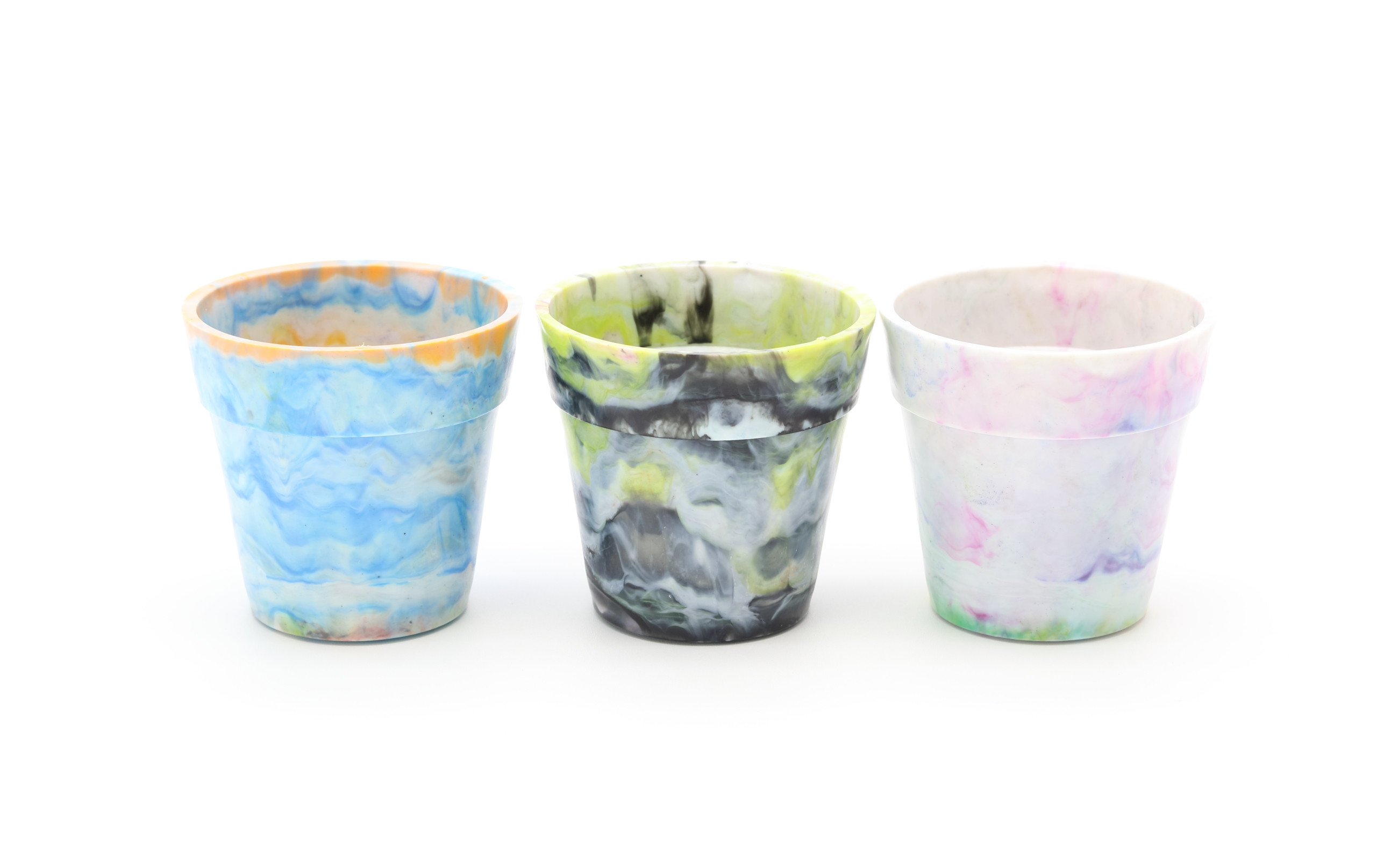 Precious Plastic Plant Pot 植木鉢(小)3個セット