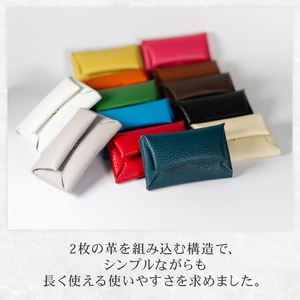 【 馴染む一品 】組み立て式 名刺入れ オレンジ 名刺入れ