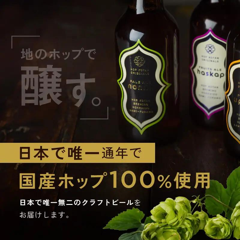 3ヵ月連続定期便 クラフトビール HOP KOTAN 定番ビール 24本 セット 定番3種各8本 ビール 発泡酒 地ビール お酒 酒 アルコール ギフト 贈り物 プレゼント 北海道 上富良野町