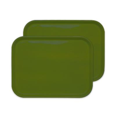 ふるさと納税 海南市 和歌山県海南市 カラフルピノトレー L 39cm ティーグリーン 2枚組 4拍子揃った定番トレー