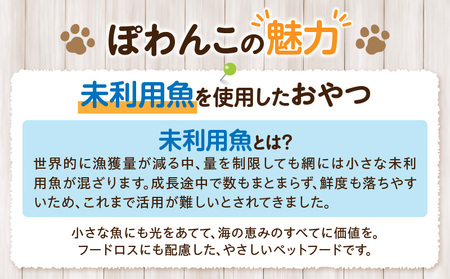 100％お魚で作ったペットフード「ぽわんこ」お試しサイズ・K322