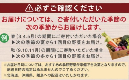 【年４回お届け】レシピ付き！ 年４回春夏秋冬の旬野菜１０品お届け定期便 _rk015