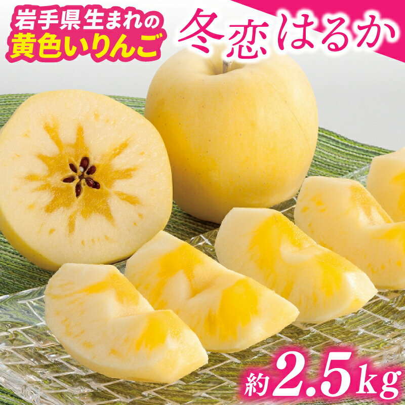 【ふるさと納税】★先行予約 数量限定★ りんご はるか 「冬恋はるか」糖度15度以上 蜜入り保証 高級フルーツ 約2.5kg 高級りんご 冬恋 りんご はるか 岩手 林檎 数量限定 リピータ多数【冬恋研究会】(AI019)