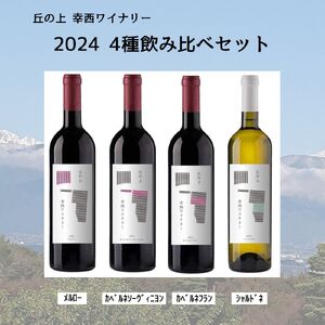 丘の上 幸西ワイナリー 2024 4種飲み比べセット | ワイン セット お酒 丘の上 幸西ワイナリー ノンバリック 長野県 塩尻市 