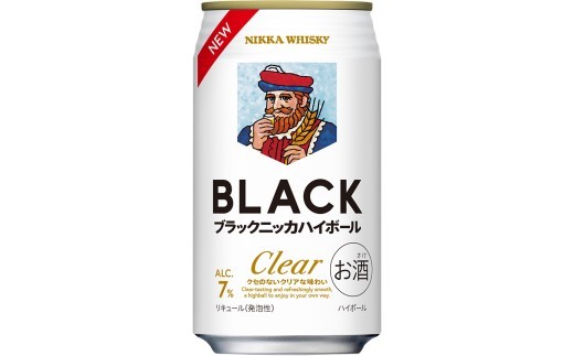 新デザイン！ブラックニッカ クリアハイボール 350ml × 1ケース 24本 ノンピート 家飲み まとめ買い
