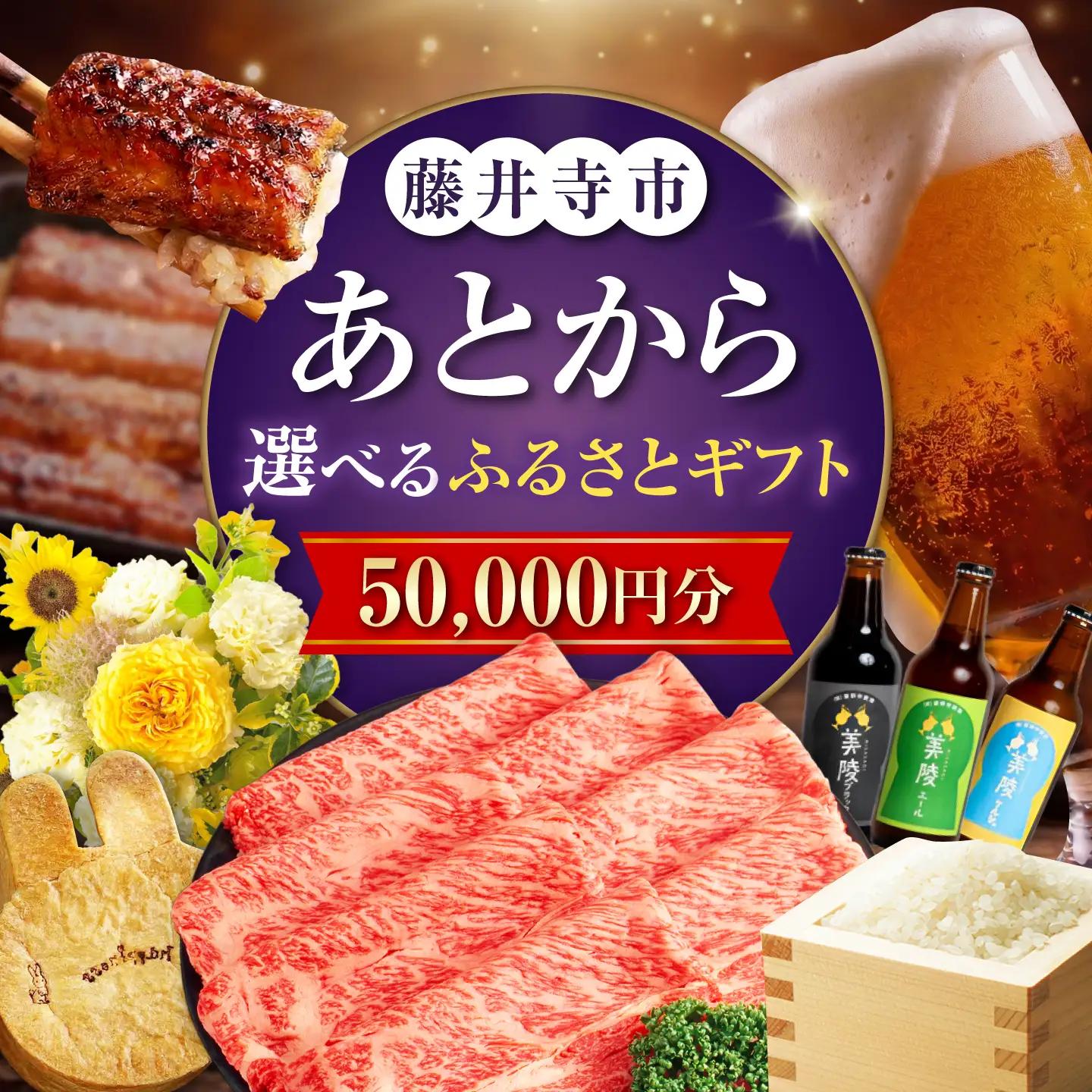 【あとから選べる】藤井寺市ふるさとギフト 5万円分 肉 牛肉 うなぎ 鰻 米 お米 お菓子 調理器具 フライパン グルメ 食品 お取り寄せ 詰め合わせ[BLZZ001]