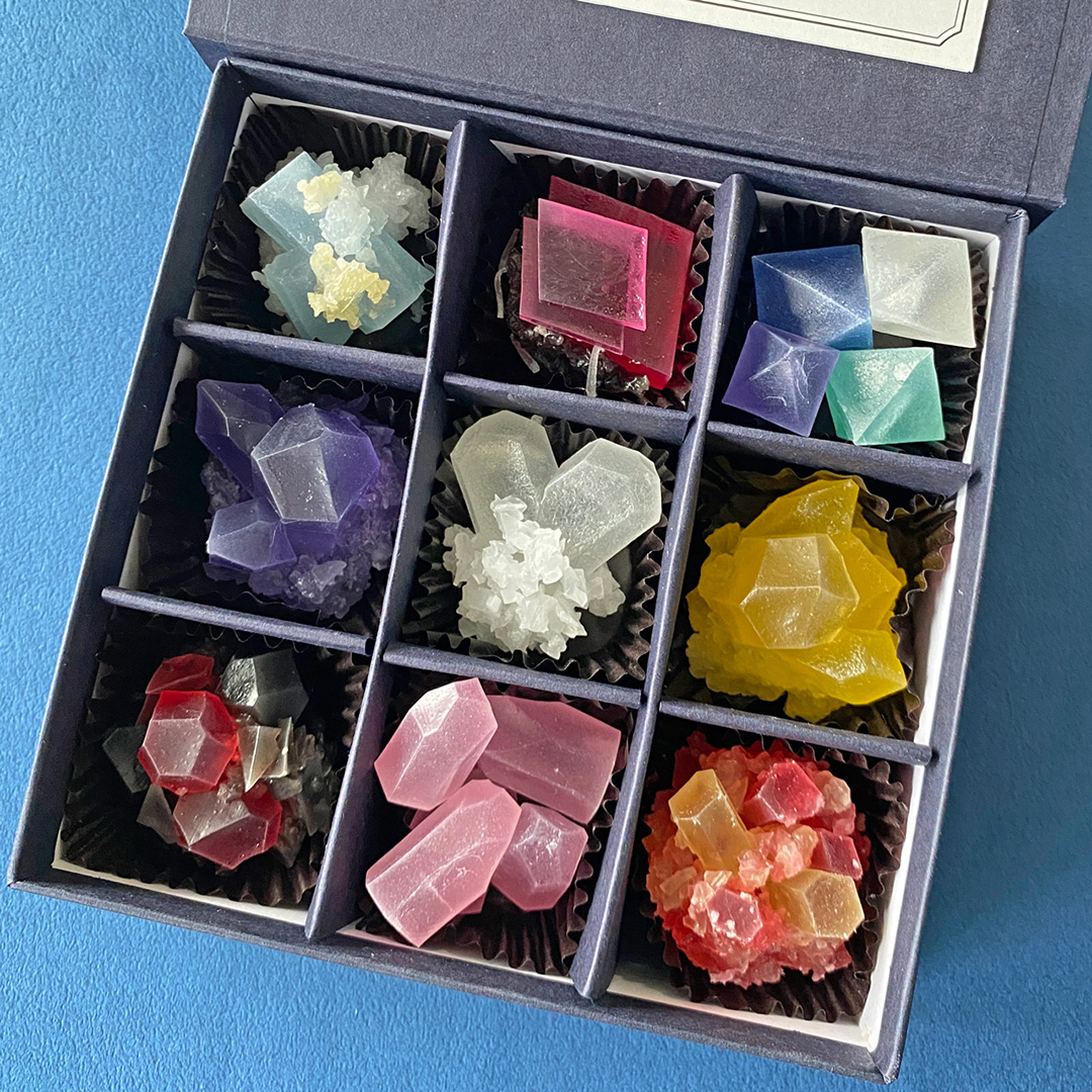 こうぶつヲカシ（琥珀糖）2種セットC（九州のこうぶつヲカシ100g、より鉱物なこうぶつヲカシ110g）福岡市