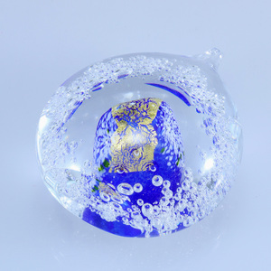 オブジェ 金彩「しずく」（カラー：コバルトブルー）