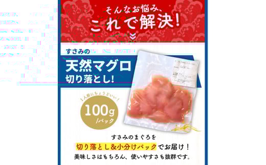 和歌山県すさみ産 天然生マグロ 切り落とし 家庭用 【1kg】マグロ 鮪 ブロック 不揃い 海鮮丼 寿司 手巻き寿司 漬け丼 海鮮 海の幸 小分け 魚介 新鮮 個包装 真空包装 刺身 和歌山 すさみ町